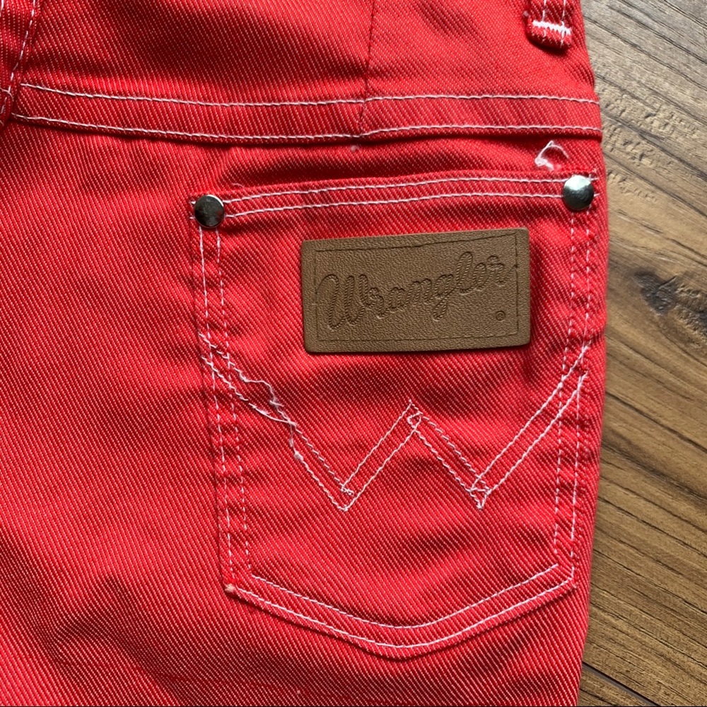 Vintage 1950s Wrangler Shorts Red High Waist - Picture 5 of 7
